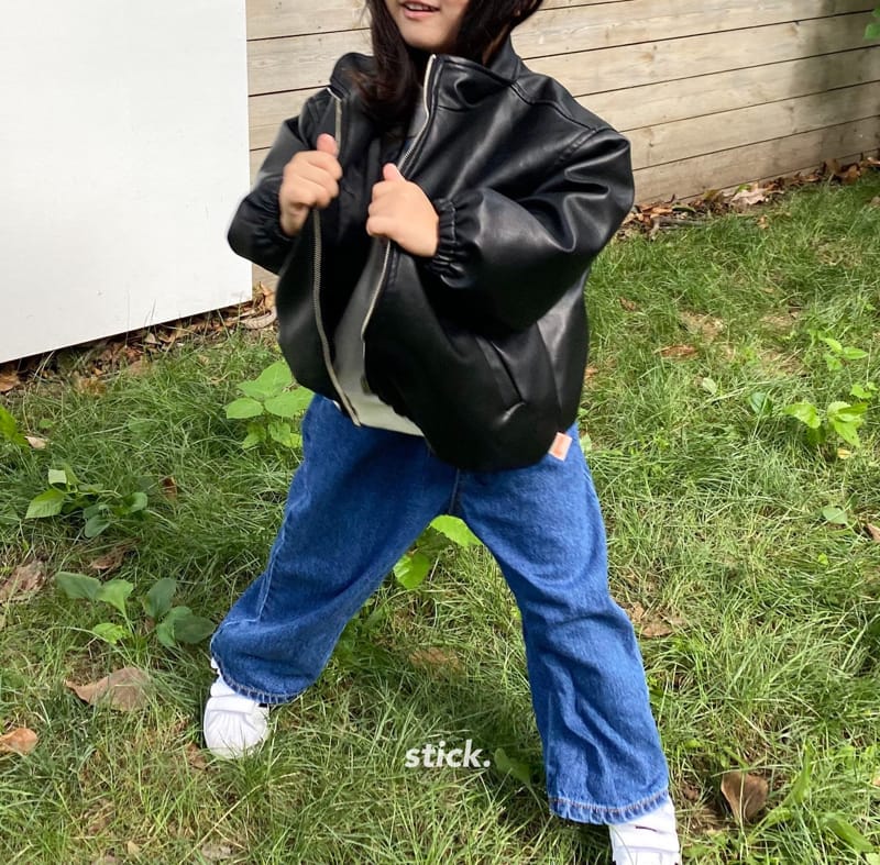 STICK - Korean Children Fashion - #Kfashion4kids - Art Work Jeans - 3