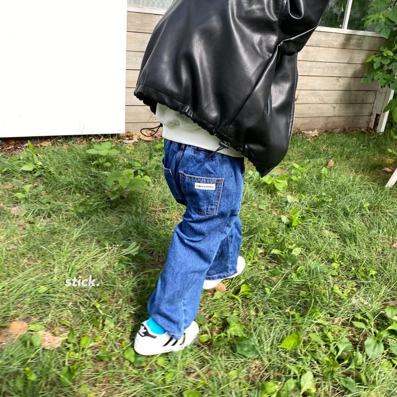 STICK - Korean Children Fashion - #Kfashion4kids - Art Work Jeans - 4
