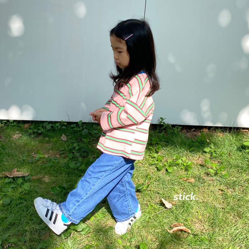 STICK - Korean Children Fashion - #Kfashion4kids - Art Work Jeans - 6