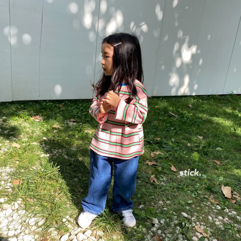 STICK - Korean Children Fashion - #Kfashion4kids - Art Work Jeans - 7