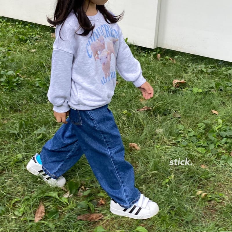 STICK - Korean Children Fashion - #Kfashion4kids - Art Work Jeans - 9