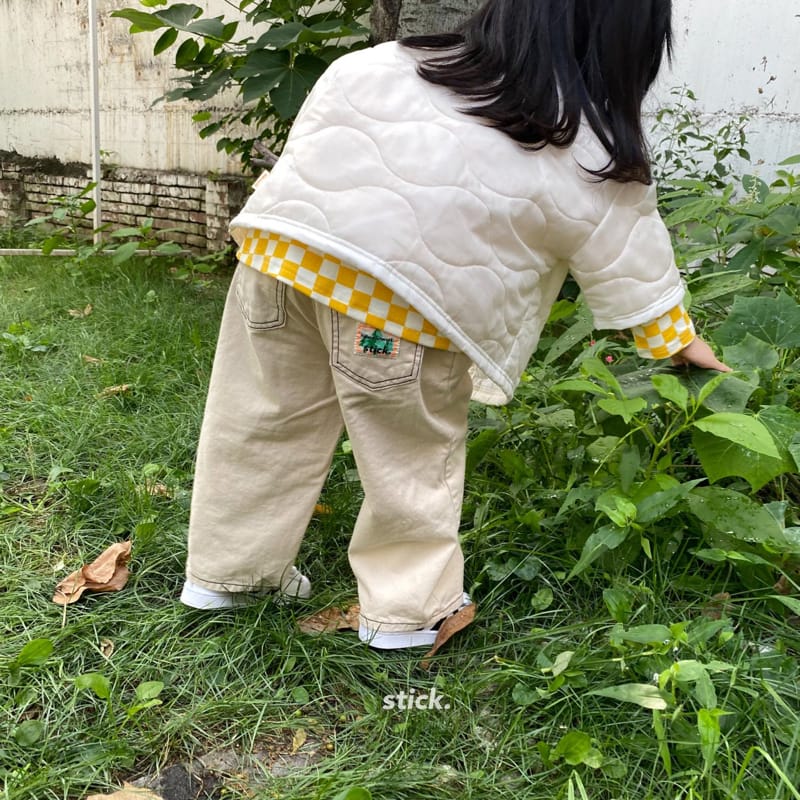 STICK - Korean Children Fashion - #Kfashion4kids - Quilting Short Sleeve Jumper - 4