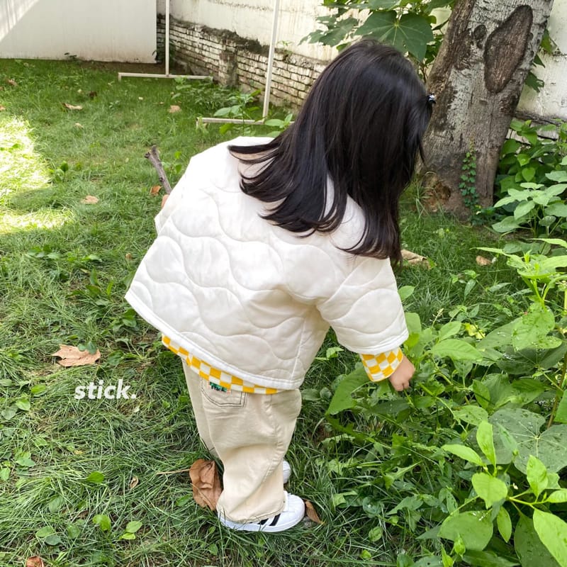 STICK - Korean Children Fashion - #Kfashion4kids - Quilting Short Sleeve Jumper - 5