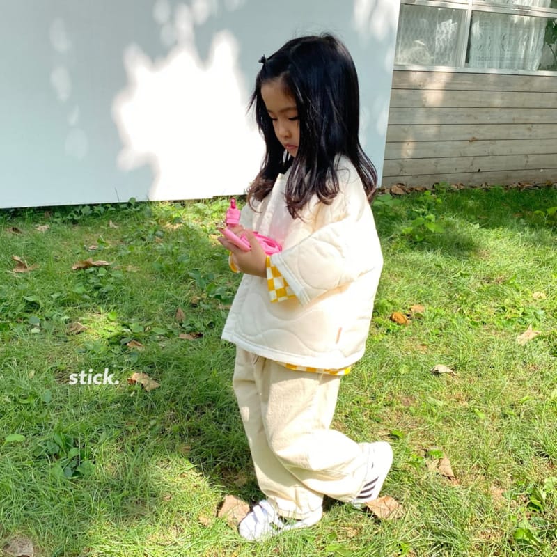 STICK - Korean Children Fashion - #Kfashion4kids - Quilting Short Sleeve Jumper - 9