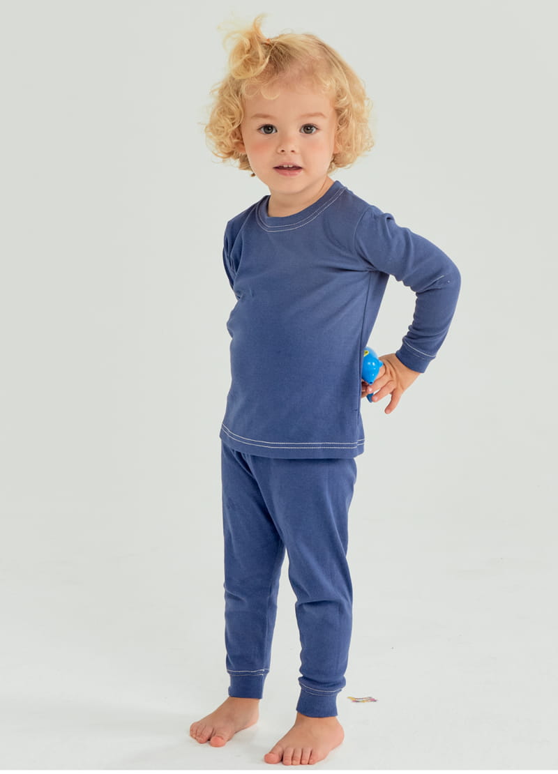 TTASOM - Korean Children Fashion - #Kfashion4kids - Stitch Navy Fraise Easywear - 2