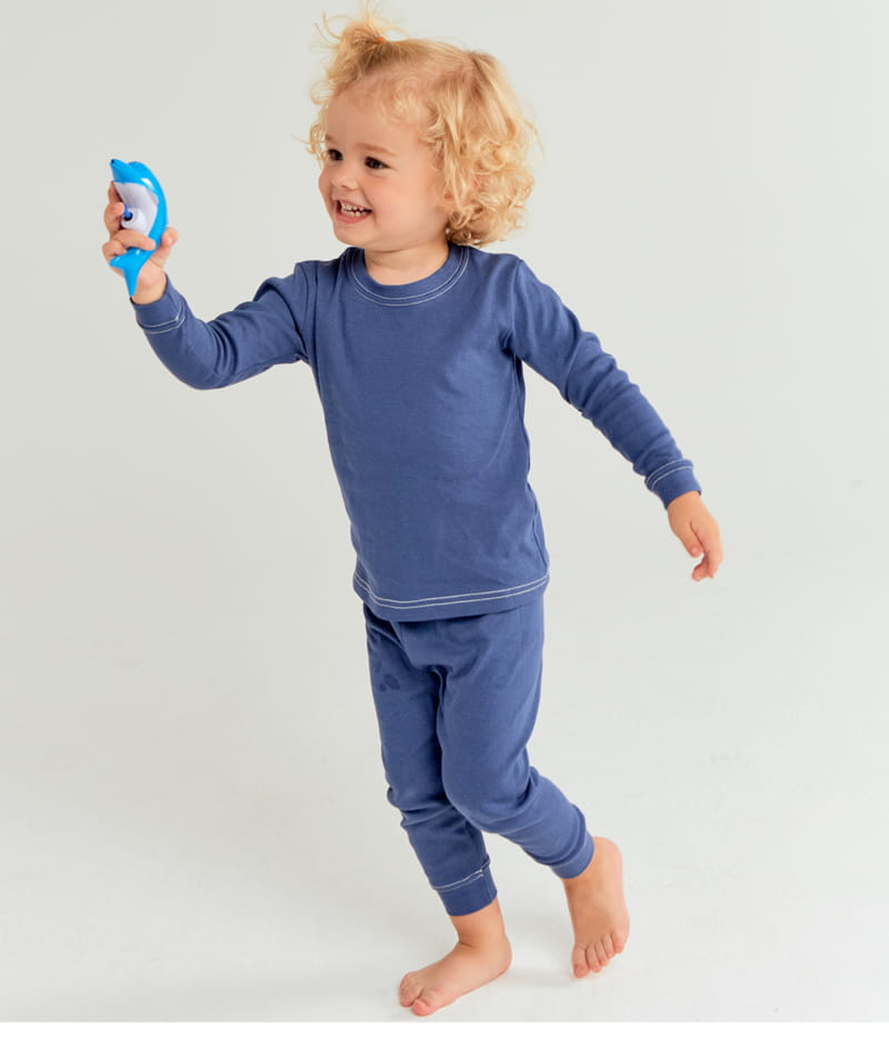 TTASOM - Korean Children Fashion - #Kfashion4kids - Stitch Navy Fraise Easywear - 3