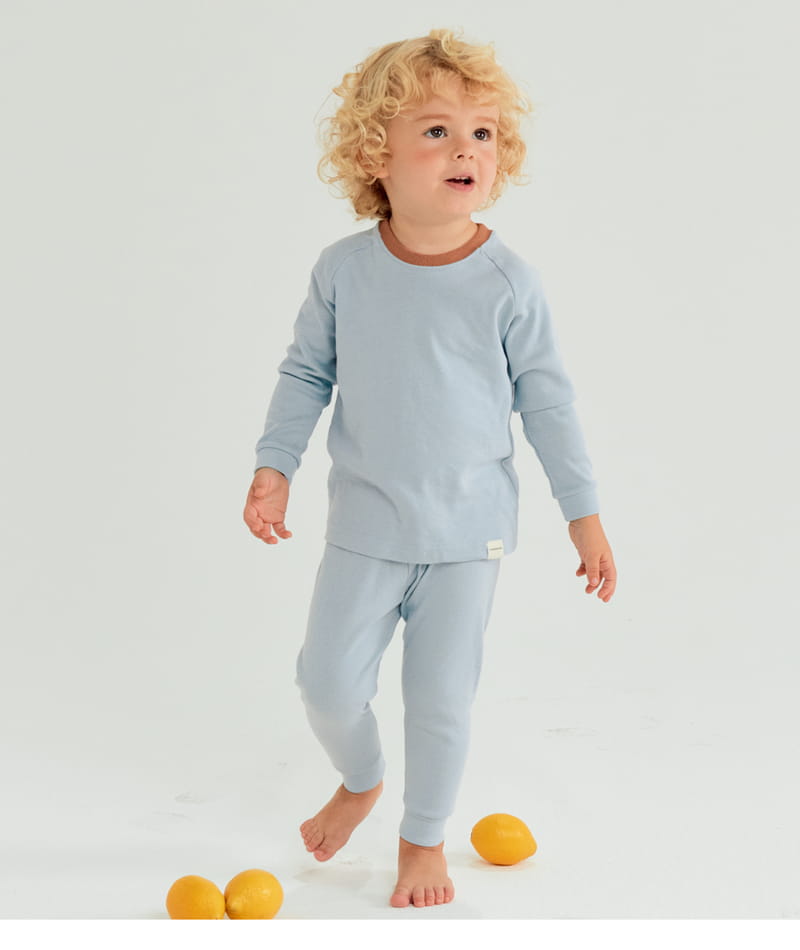 TTASOM - Korean Children Fashion - #Kfashion4kids - Raglan Blue Fraise Easywear - 2