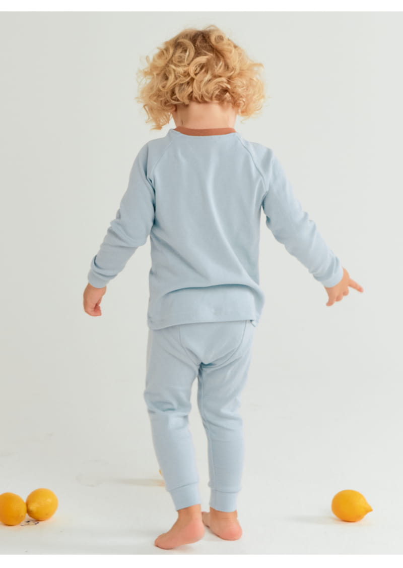TTASOM - Korean Children Fashion - #Kfashion4kids - Raglan Blue Fraise Easywear - 3
