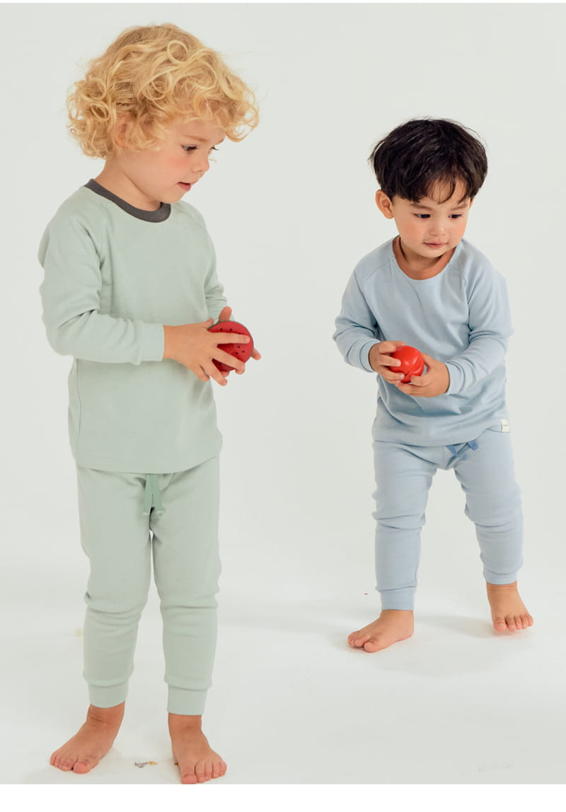 TTASOM - Korean Children Fashion - #Kfashion4kids - Raglan Blue Fraise Easywear - 4