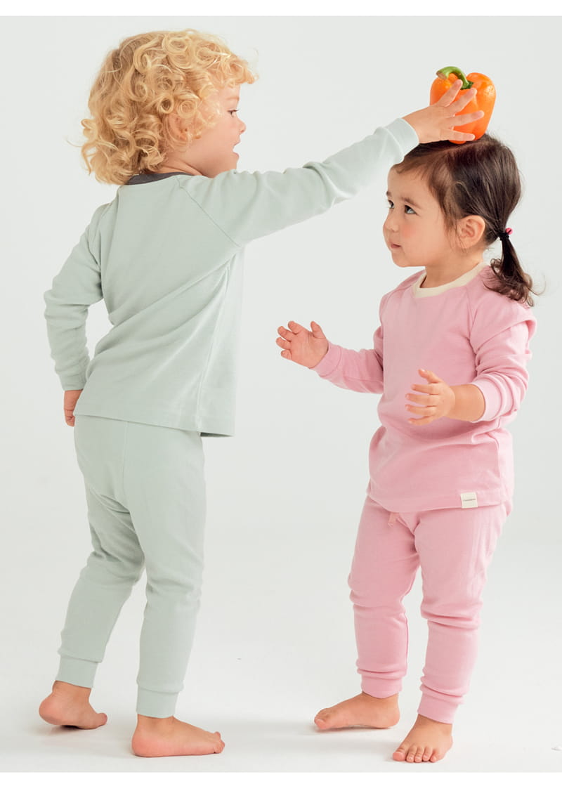 TTASOM - Korean Children Fashion - #Kfashion4kids - Raglan Mint Fraise Easywear - 4