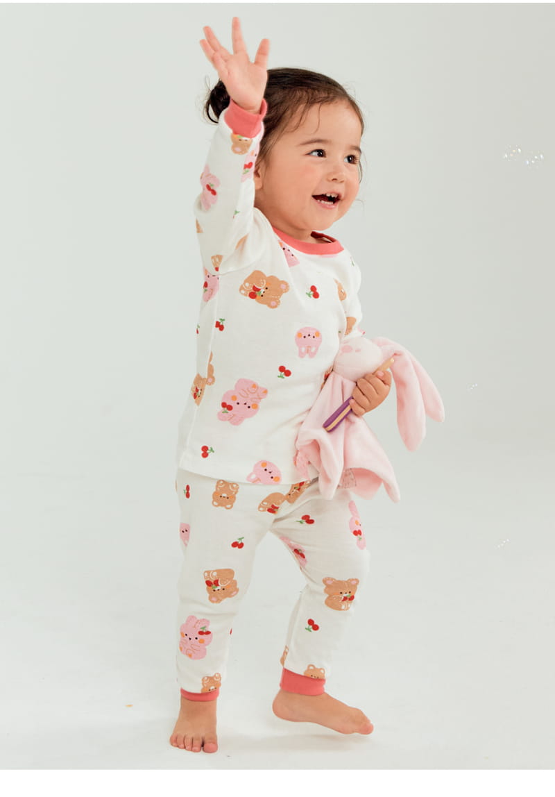 TTASOM - Korean Children Fashion - #Kfashion4kids - Barnie Bear Fraise Easywear - 3