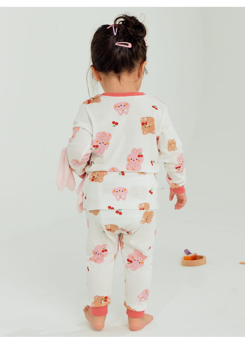 TTASOM - Korean Children Fashion - #Kfashion4kids - Barnie Bear Fraise Easywear - 4