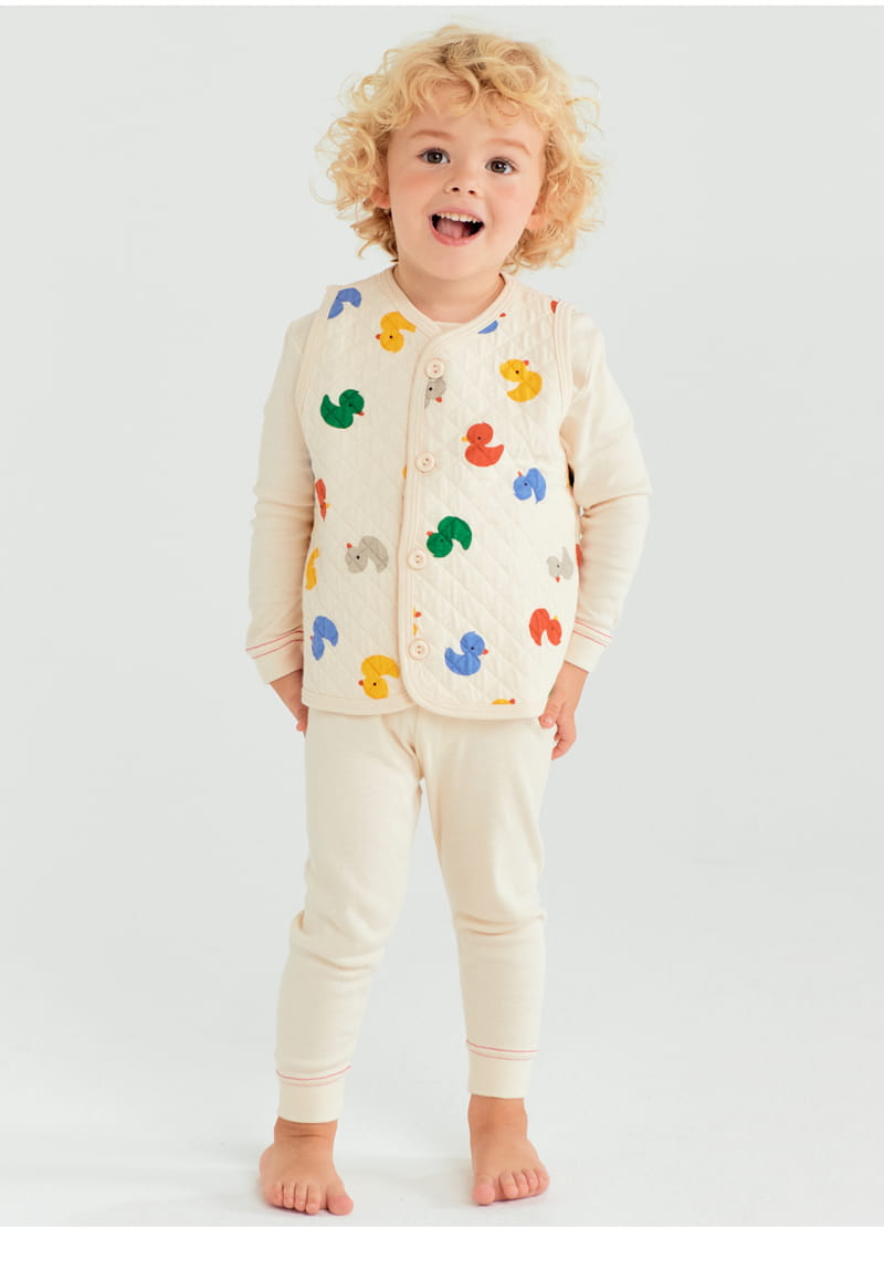 TTASOM - Korean Children Fashion - #Kfashion4kids - Petti Duck Short Sleep Vest - 4