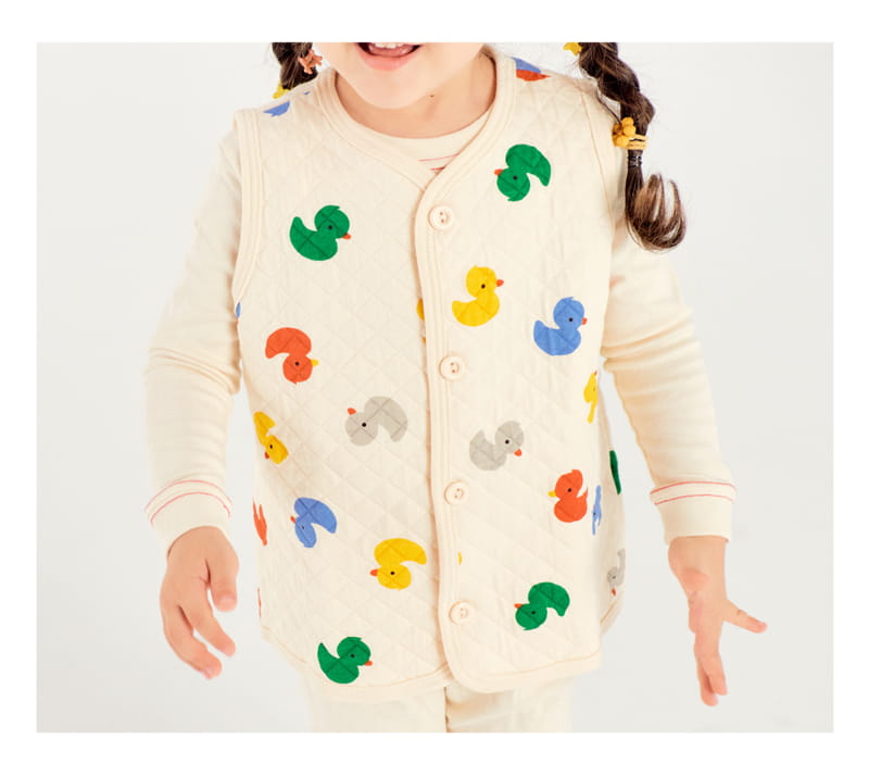 TTASOM - Korean Children Fashion - #Kfashion4kids - Petti Duck Short Sleep Vest - 5