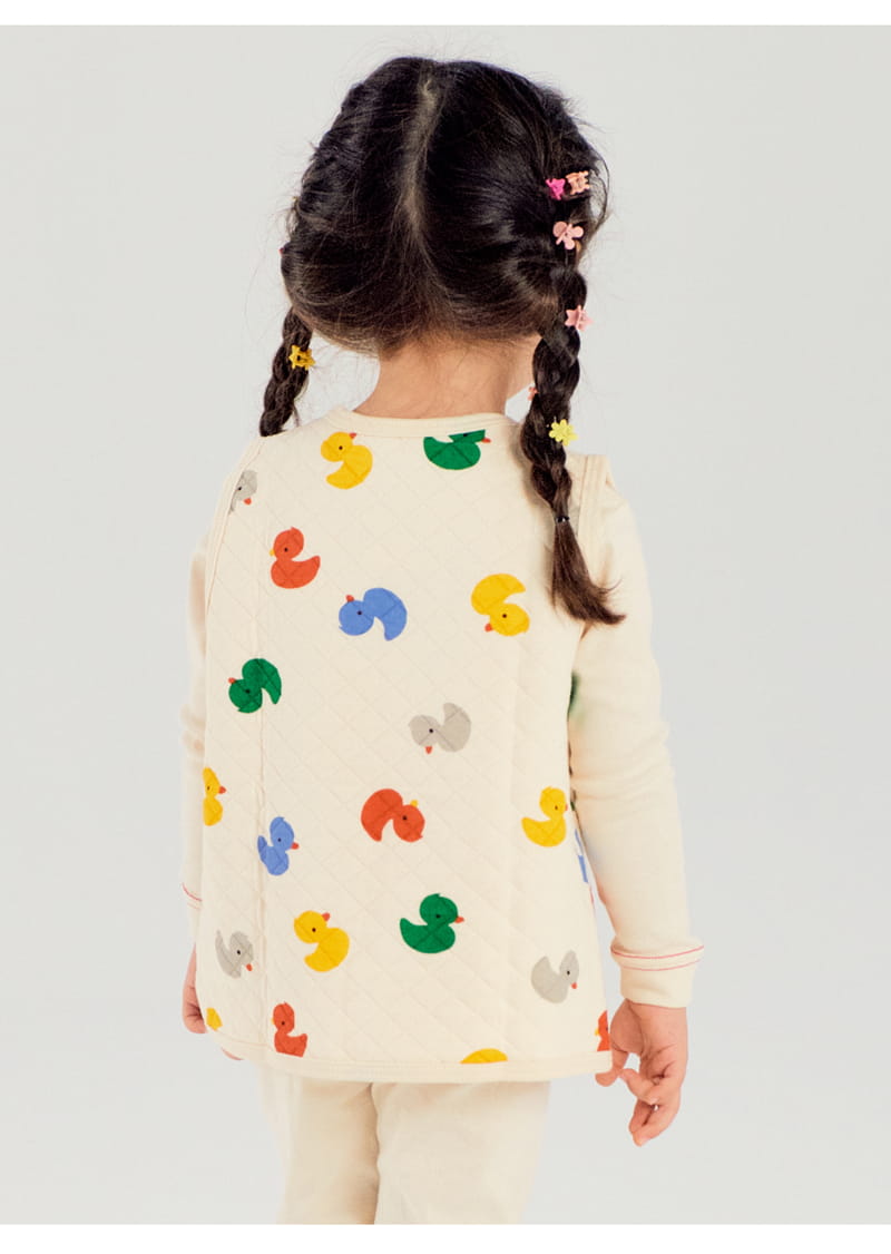 TTASOM - Korean Children Fashion - #Kfashion4kids - Petti Duck Short Sleep Vest - 7