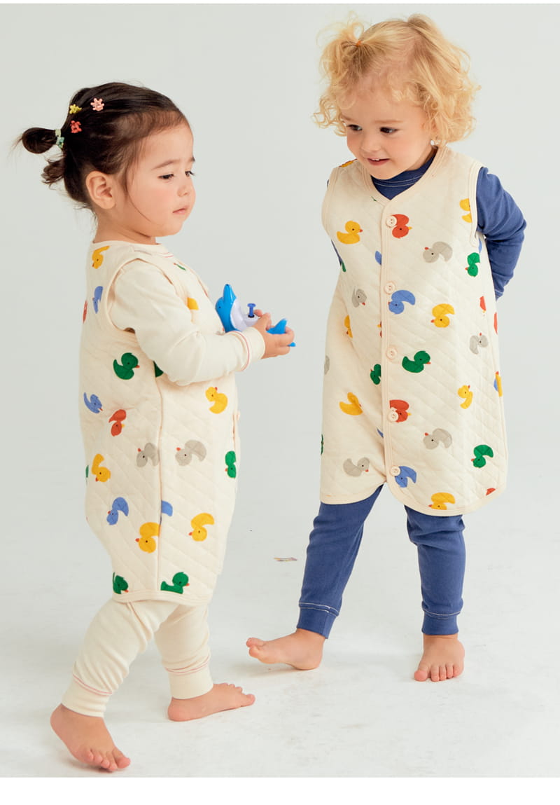 TTASOM - Korean Children Fashion - #Kfashion4kids - Color Duck Warm Warm Sleep Vest - 3