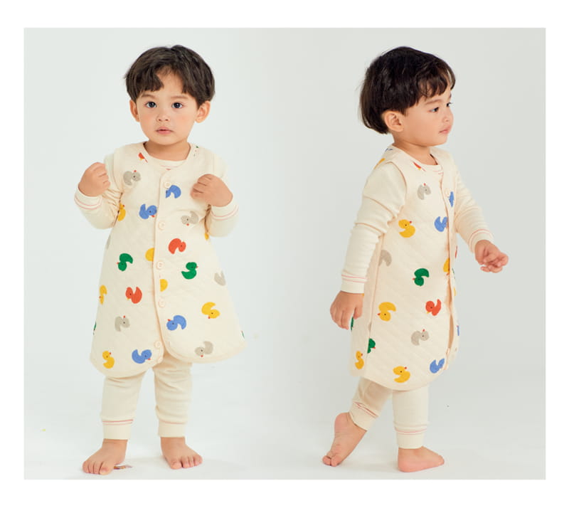 TTASOM - Korean Children Fashion - #Kfashion4kids - Color Duck Warm Warm Sleep Vest - 4