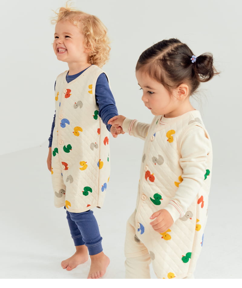 TTASOM - Korean Children Fashion - #Kfashion4kids - Color Duck Warm Warm Sleep Vest - 5