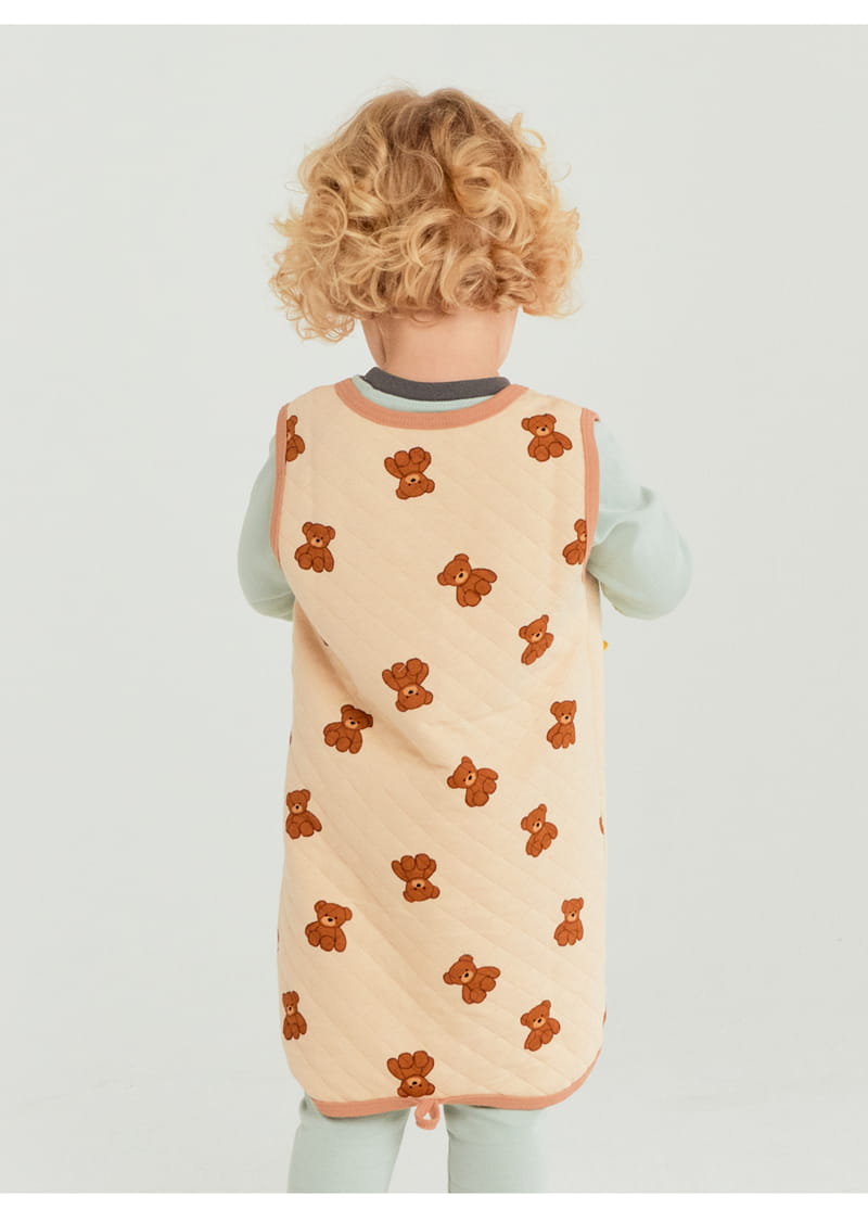 TTASOM - Korean Children Fashion - #Kfashion4kids - Little Bears Warm Sleep Vest - 4