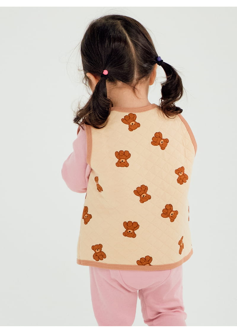 TTASOM - Korean Children Fashion - #Kfashion4kids - My Teddy Bear Short Sleep Vest - 4