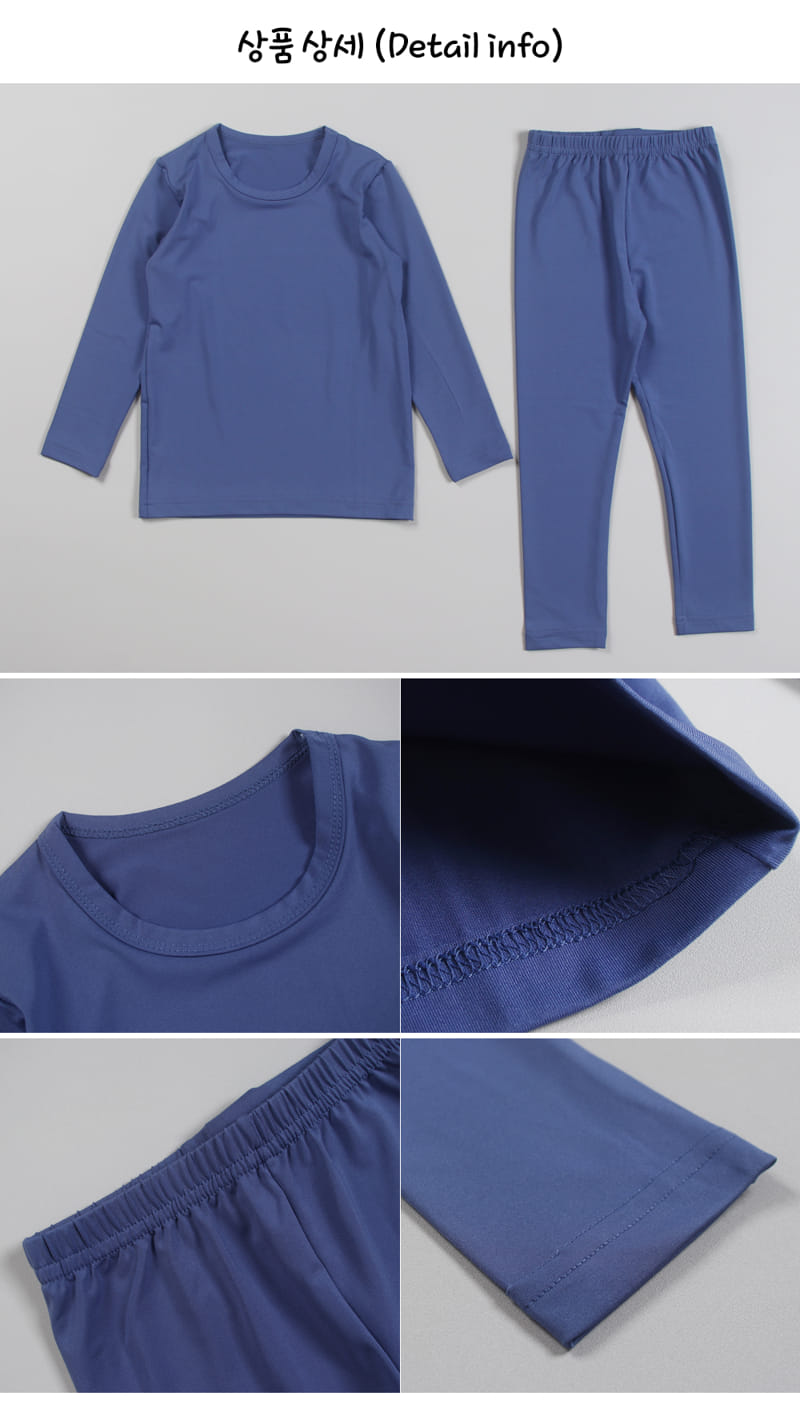TTASOM - Korean Children Fashion - #Kfashion4kids - Simple Navy Warm Easywear - 6