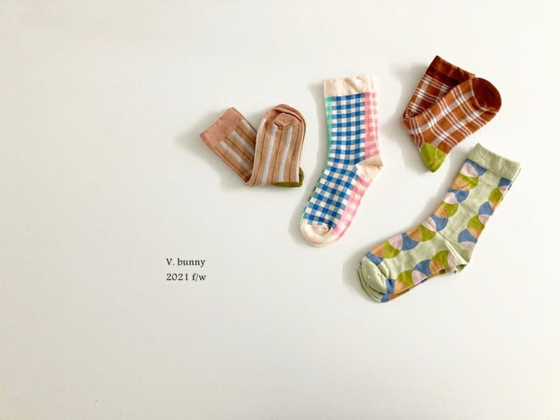 V BUNNY - Korean Children Fashion - #Kfashion4kids - Mom Socks Set [set of 4] - 3