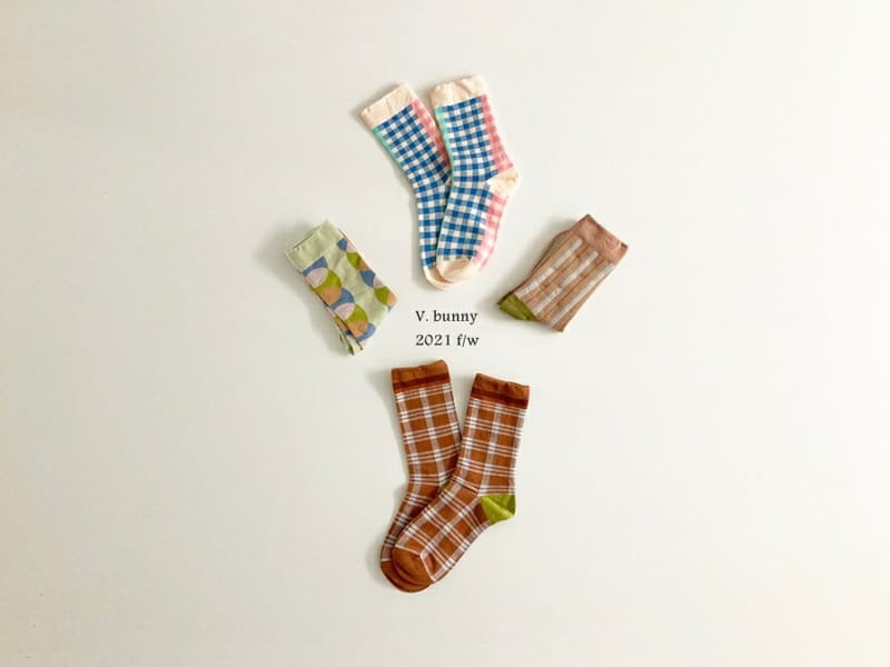 V BUNNY - Korean Children Fashion - #Kfashion4kids - Mom Socks Set [set of 4] - 9