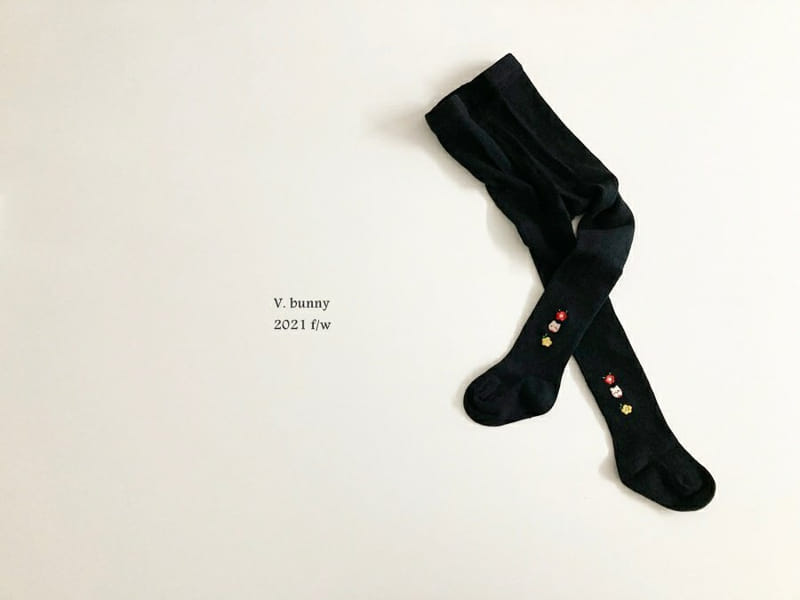 V BUNNY - Korean Children Fashion - #Kfashion4kids - Embroidery Tights - 4