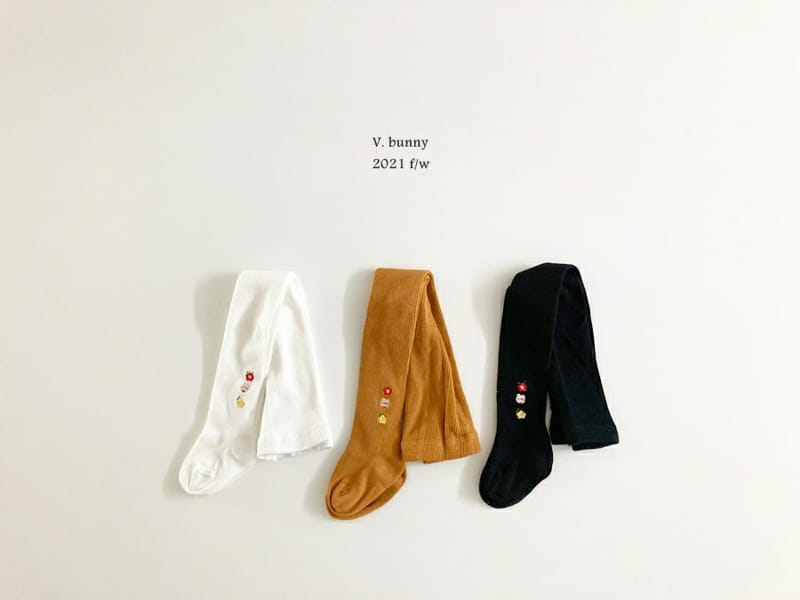 V BUNNY - Korean Children Fashion - #Kfashion4kids - Embroidery Tights - 6