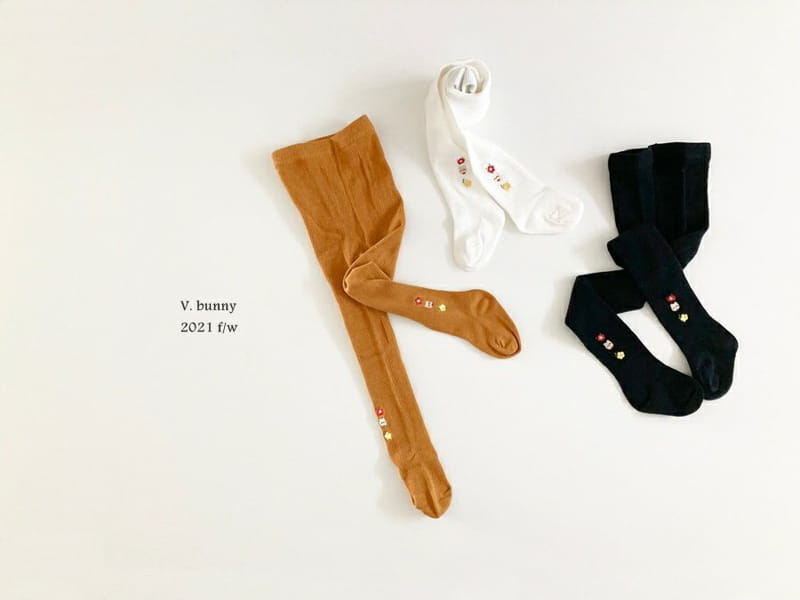 V BUNNY - Korean Children Fashion - #Kfashion4kids - Embroidery Tights - 7