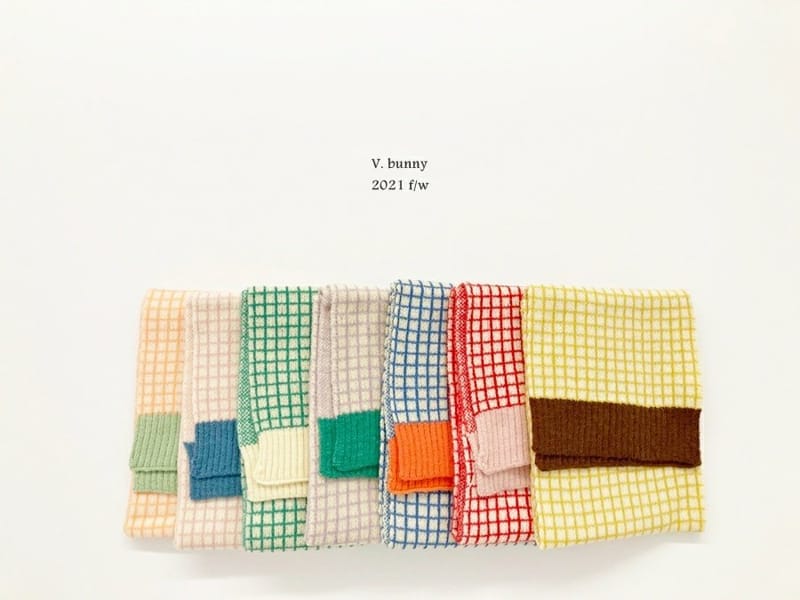 V BUNNY - Korean Children Fashion - #Kfashion4kids - Check Color Muffler