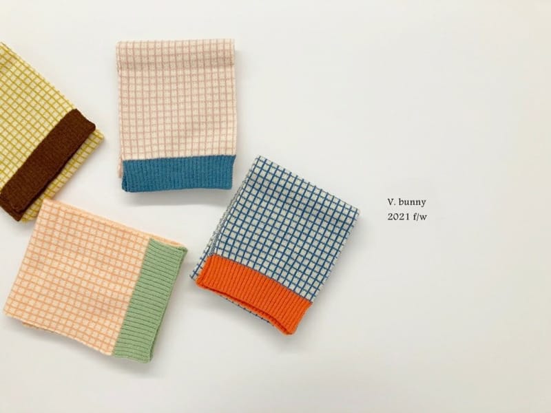 V BUNNY - Korean Children Fashion - #Kfashion4kids - Check Color Muffler - 10