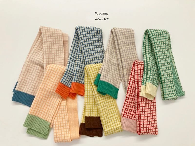V BUNNY - Korean Children Fashion - #Kfashion4kids - Check Color Muffler - 7