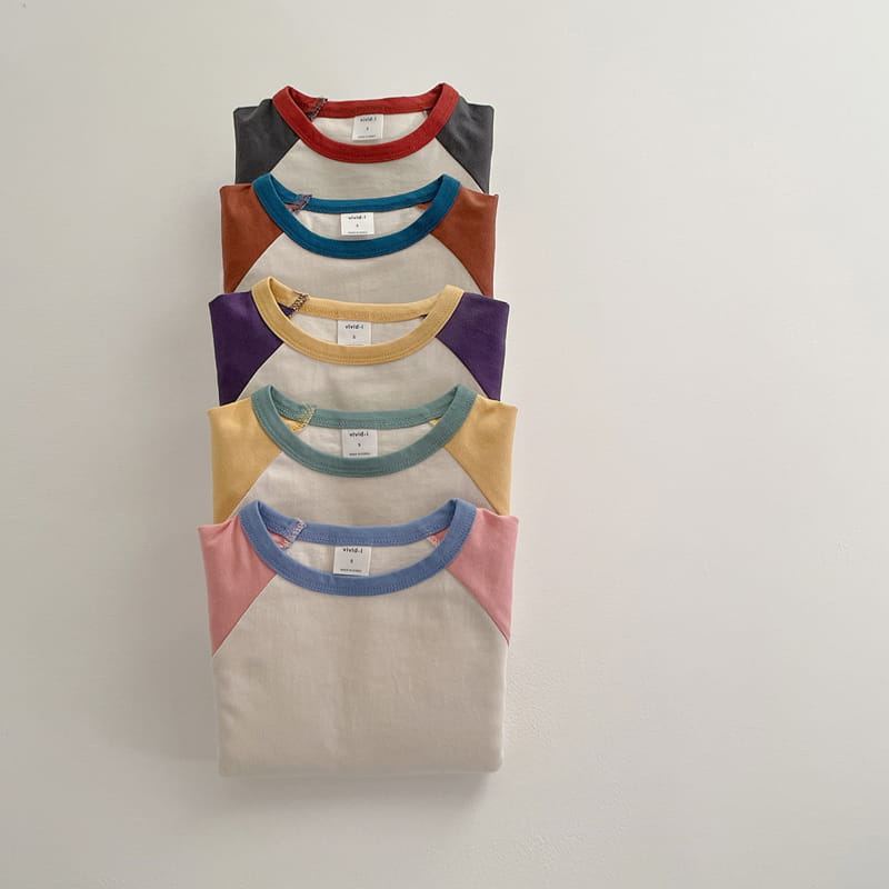 VIVID I - Korean Children Fashion - #Kfashion4kids - Vivid Raglan Tee - 3