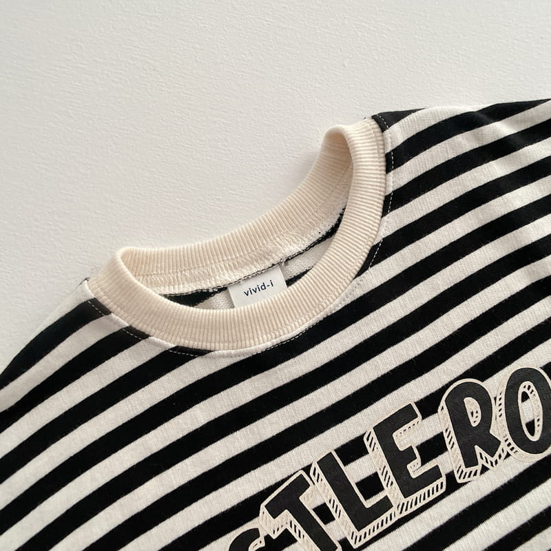 VIVID I - Korean Children Fashion - #Kfashion4kids - Stripe Sweatshirt - 3
