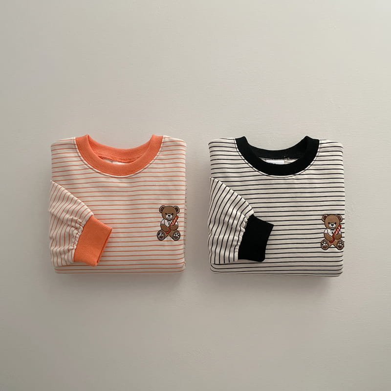 VIVID I - Korean Children Fashion - #Kfashion4kids - Bear Embroidery Tee