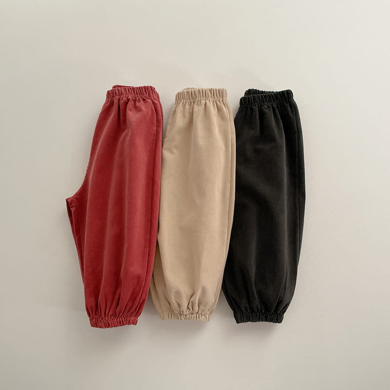 VIVID I - Korean Children Fashion - #Kfashion4kids - Corduroy Jogger Pants