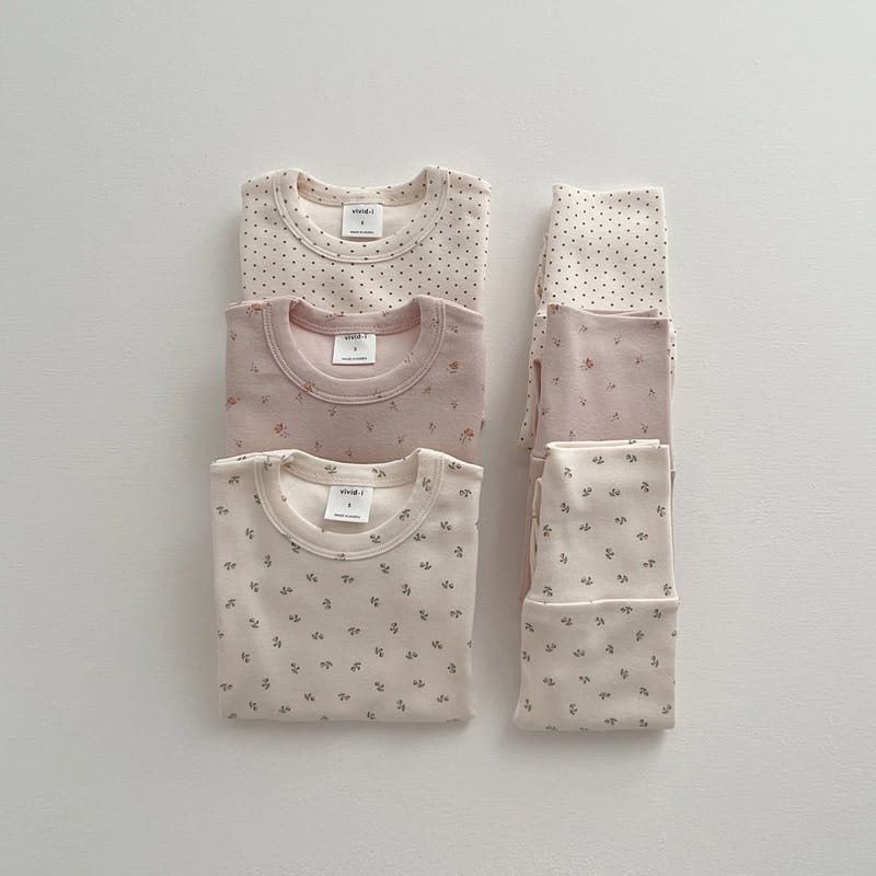 VIVID I - Korean Children Fashion - #Kfashion4kids - Flower Dot Easywear
