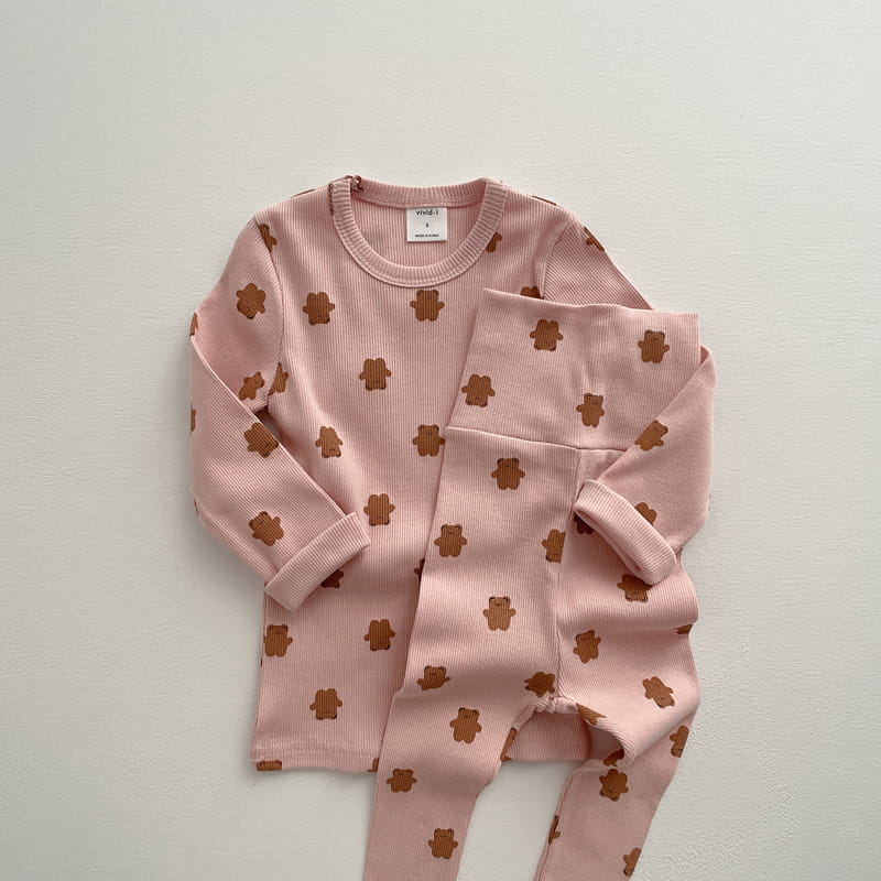 VIVID I - Korean Children Fashion - #Kfashion4kids - Bear Rib Easywear - 11