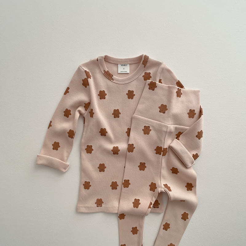 VIVID I - Korean Children Fashion - #Kfashion4kids - Bear Rib Easywear - 12