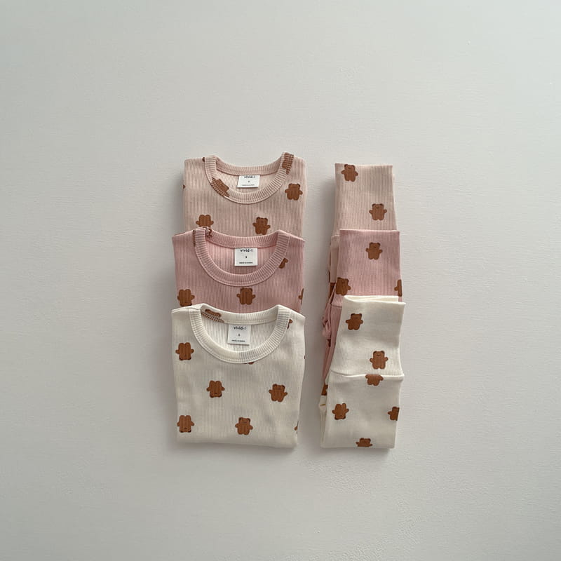 VIVID I - Korean Children Fashion - #Kfashion4kids - Bear Rib Easywear - 2