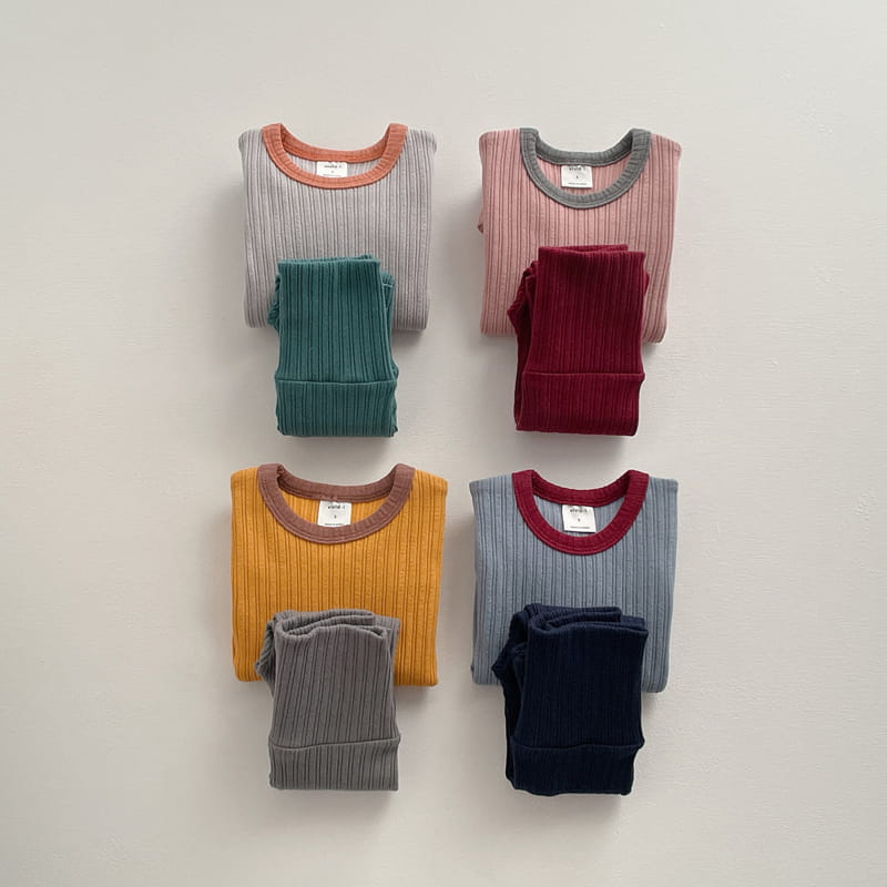 VIVID I - Korean Children Fashion - #Kfashion4kids - Stretchy Rib Easywear