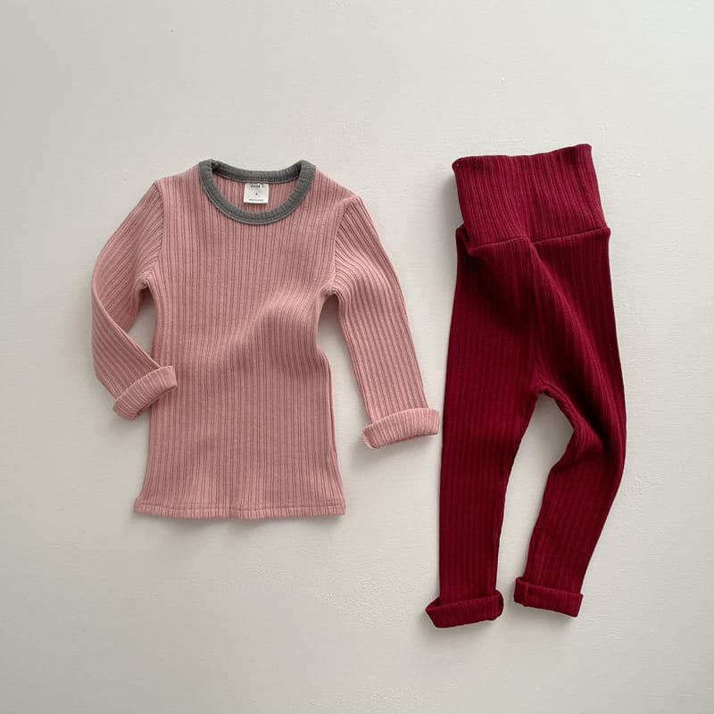 VIVID I - Korean Children Fashion - #Kfashion4kids - Stretchy Rib Easywear - 10