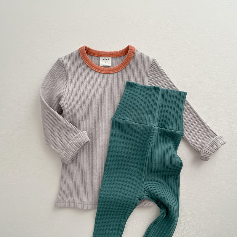 VIVID I - Korean Children Fashion - #Kfashion4kids - Stretchy Rib Easywear - 11