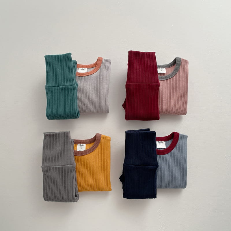 VIVID I - Korean Children Fashion - #Kfashion4kids - Stretchy Rib Easywear - 2