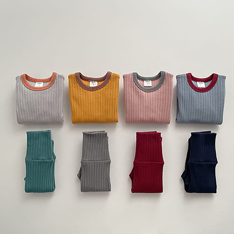 VIVID I - Korean Children Fashion - #Kfashion4kids - Stretchy Rib Easywear - 3