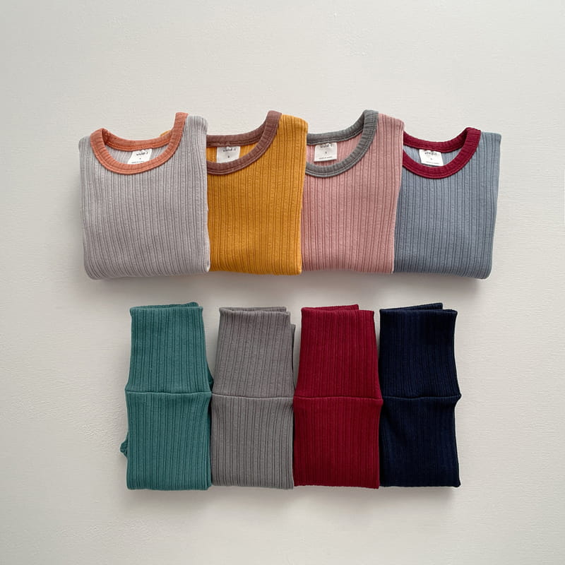 VIVID I - Korean Children Fashion - #Kfashion4kids - Stretchy Rib Easywear - 4