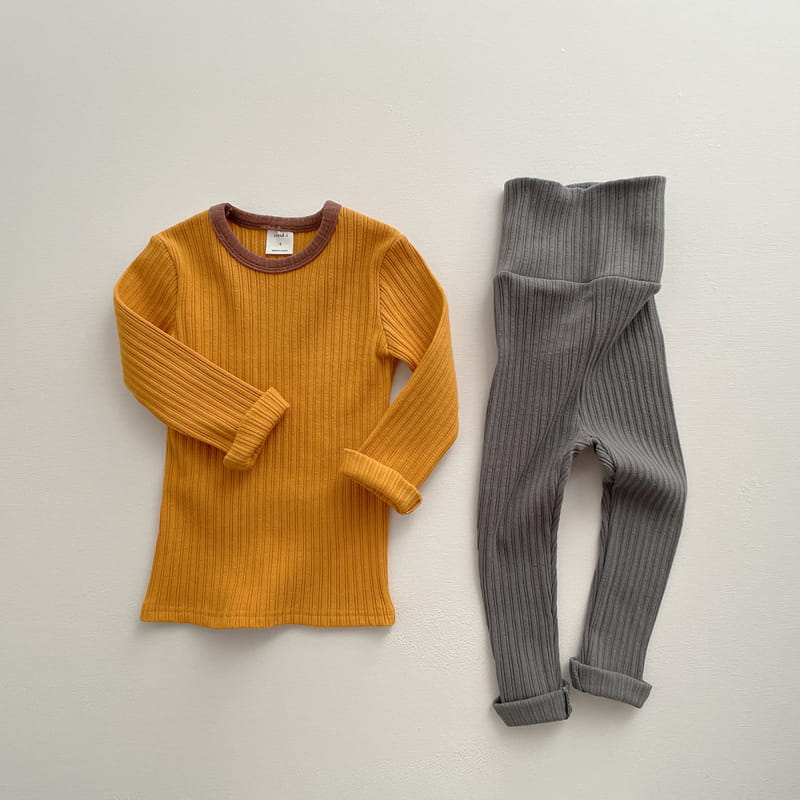 VIVID I - Korean Children Fashion - #Kfashion4kids - Stretchy Rib Easywear - 6