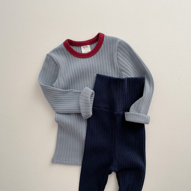 VIVID I - Korean Children Fashion - #Kfashion4kids - Stretchy Rib Easywear - 7