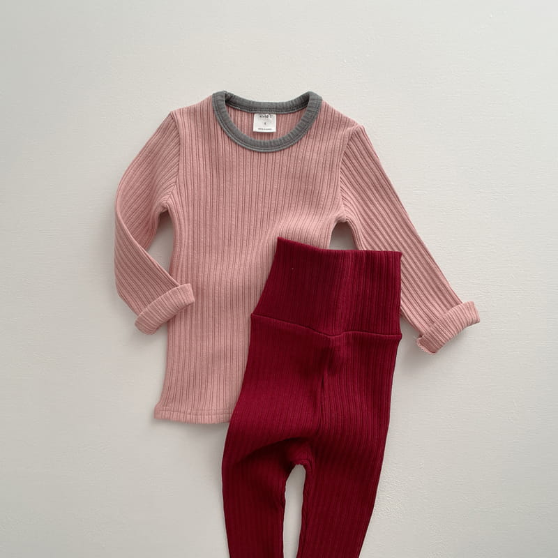 VIVID I - Korean Children Fashion - #Kfashion4kids - Stretchy Rib Easywear - 9
